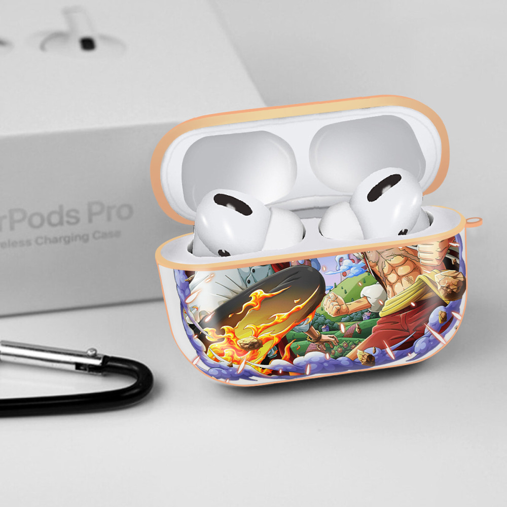 ワンピース モンキー・D・ルフィ ONE PIECE Monkey D. Luffy 【AirPods Pro用】ハードシェル保護ケース｜耐衝撃・防指紋・カラビナ付き商品仕様