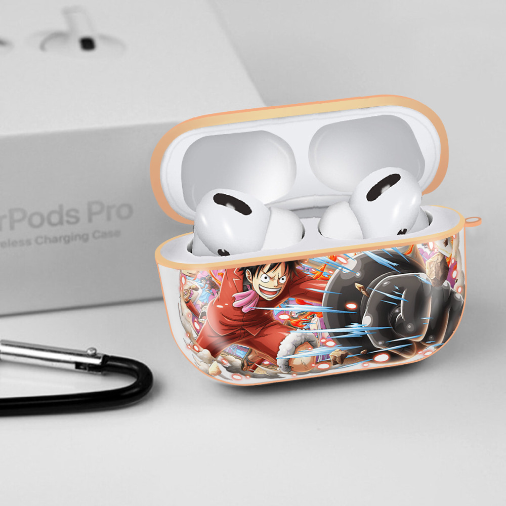 ワンピース モンキー・D・ルフィ ONE PIECE Monkey D. Luffy 【AirPods Pro用】ハードシェル保護ケース｜耐衝撃・防指紋・カラビナ付き商品仕様