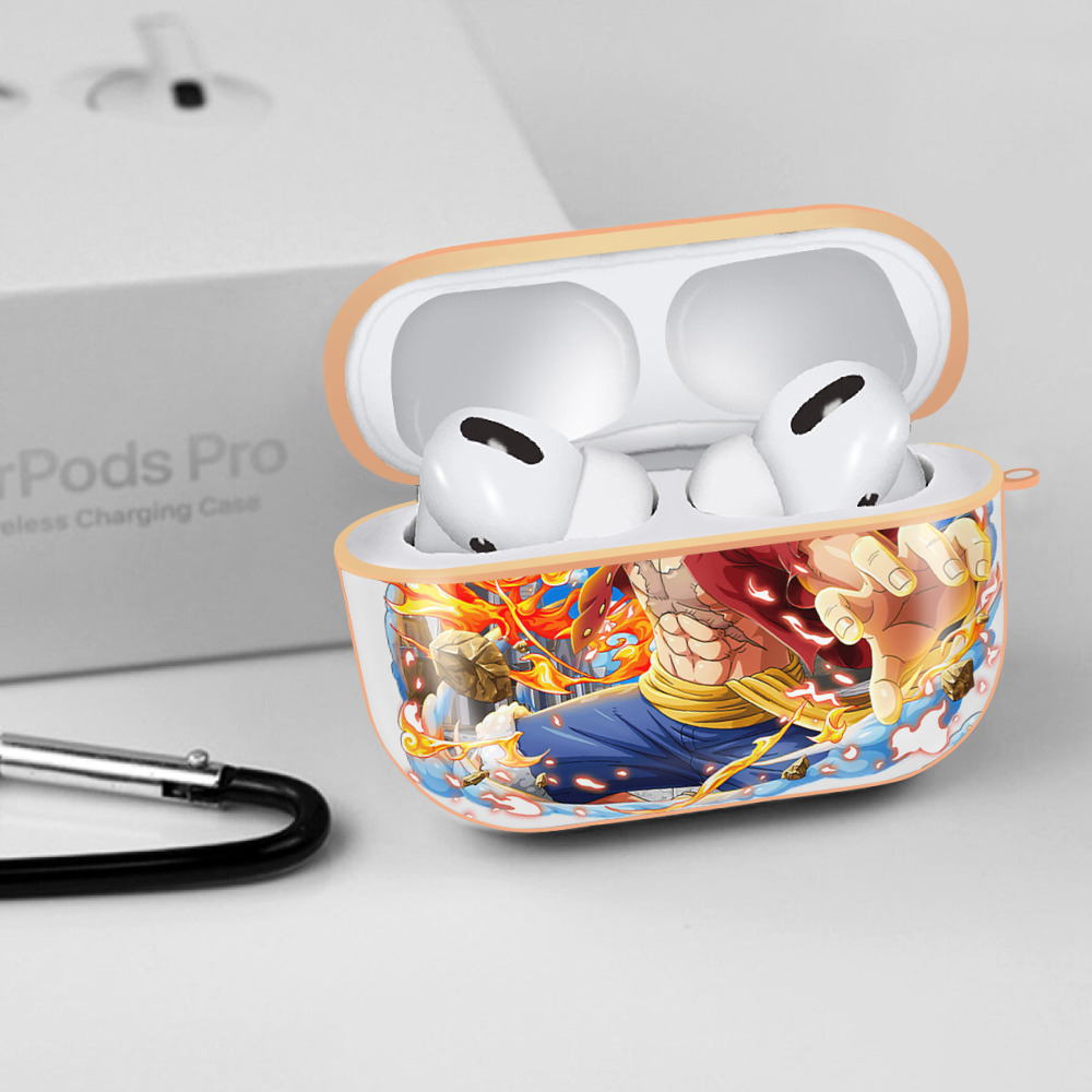 ワンピース モンキー・D・ルフィ ONE PIECE Monkey D. Luffy 【AirPods Pro用】ハードシェル保護ケース｜耐衝撃・防指紋・カラビナ付き商品仕様