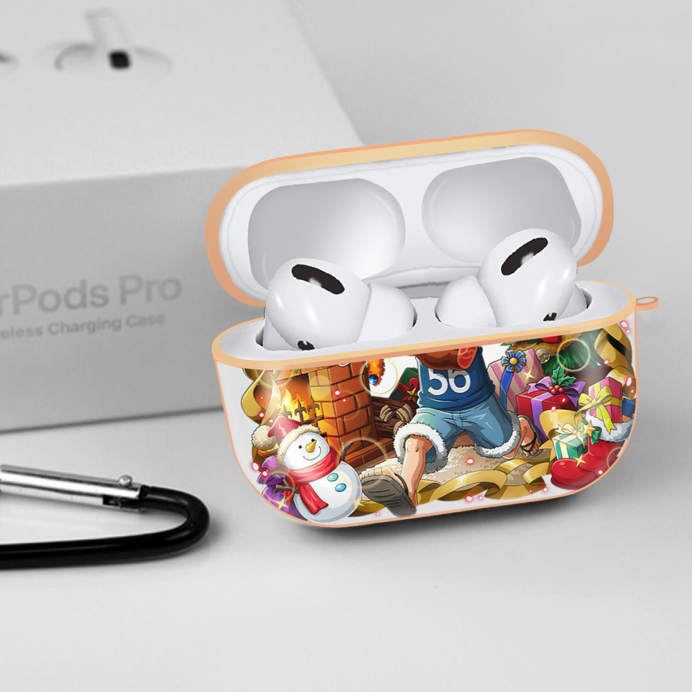 ワンピース モンキー・D・ルフィ ONE PIECE Monkey D. Luffy 【AirPods Pro用】ハードシェル保護ケース｜耐衝撃・防指紋・カラビナ付き商品仕様