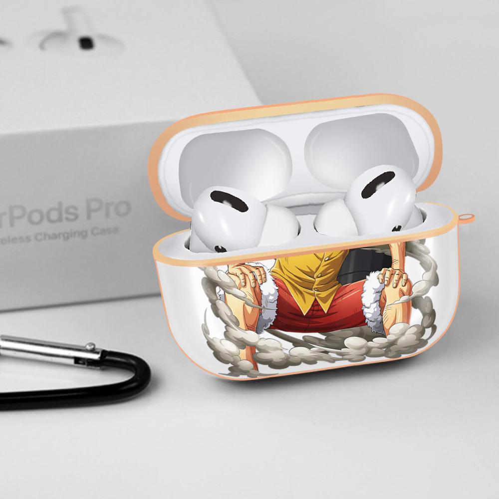 ワンピース モンキー・D・ルフィ ONE PIECE Monkey D. Luffy 【AirPods Pro用】ハードシェル保護ケース｜耐衝撃・防指紋・カラビナ付き商品仕様