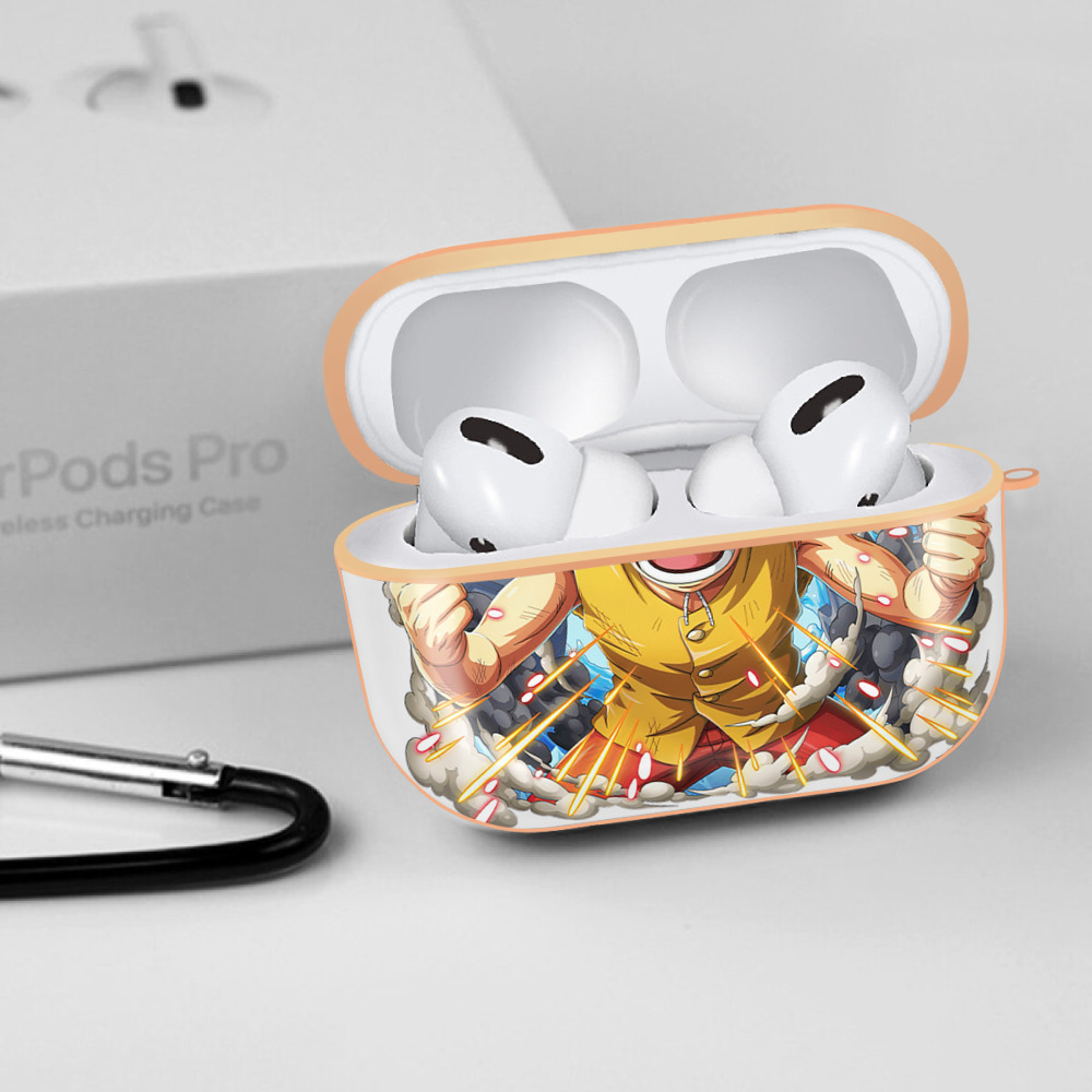 ワンピース モンキー・D・ルフィ ONE PIECE Monkey D. Luffy 【AirPods Pro用】ハードシェル保護ケース｜耐衝撃・防指紋・カラビナ付き商品仕様
