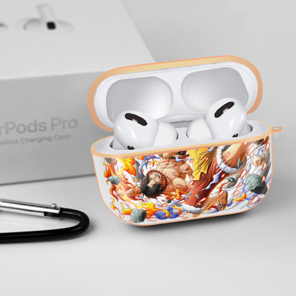 ワンピース モンキー・D・ルフィ ONE PIECE Monkey D. Luffy 【AirPods Pro用】ハードシェル保護ケース｜耐衝撃・防指紋・カラビナ付き商品仕様