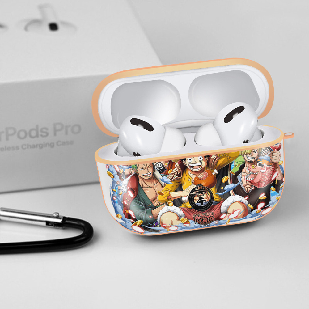 ワンピース モンキー・D・ルフィ ONE PIECE Monkey D. Luffy 【AirPods Pro用】ハードシェル保護ケース｜耐衝撃・防指紋・カラビナ付き商品仕様