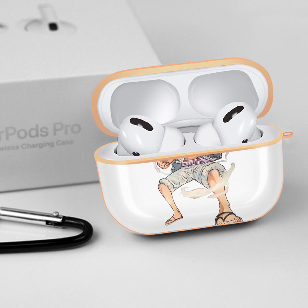 ワンピース モンキー・D・ルフィ ONE PIECE Monkey D. Luffy 【AirPods Pro用】ハードシェル保護ケース｜耐衝撃・防指紋・カラビナ付き商品仕様