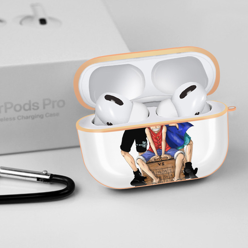 ワンピース モンキー・D・ルフィ ONE PIECE Monkey D. Luffy 【AirPods Pro用】ハードシェル保護ケース｜耐衝撃・防指紋・カラビナ付き商品仕様