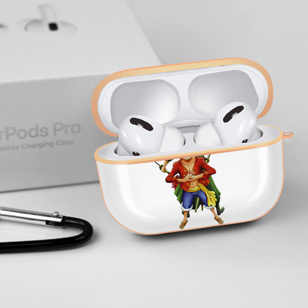 ワンピース モンキー・D・ルフィ ONE PIECE Monkey D. Luffy 【AirPods Pro用】ハードシェル保護ケース｜耐衝撃・防指紋・カラビナ付き商品仕様