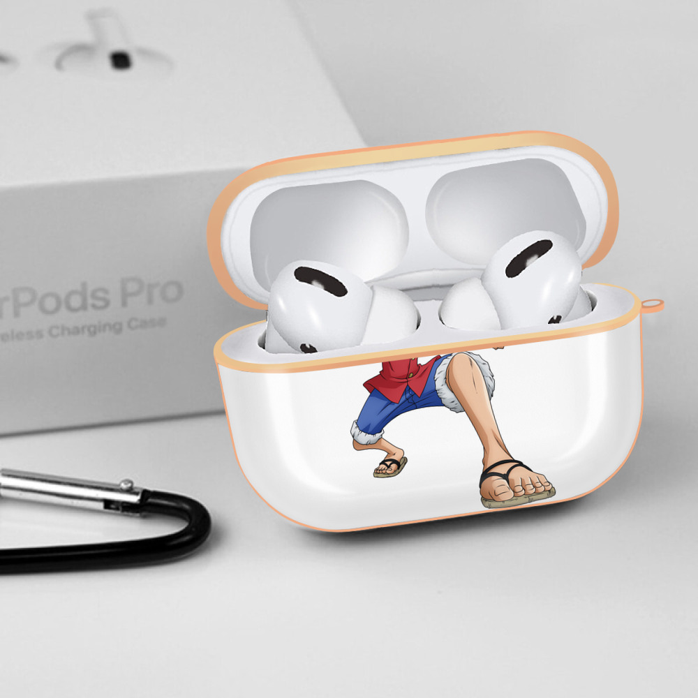 ワンピース モンキー・D・ルフィ ONE PIECE Monkey D. Luffy 【AirPods Pro用】ハードシェル保護ケース｜耐衝撃・防指紋・カラビナ付き商品仕様