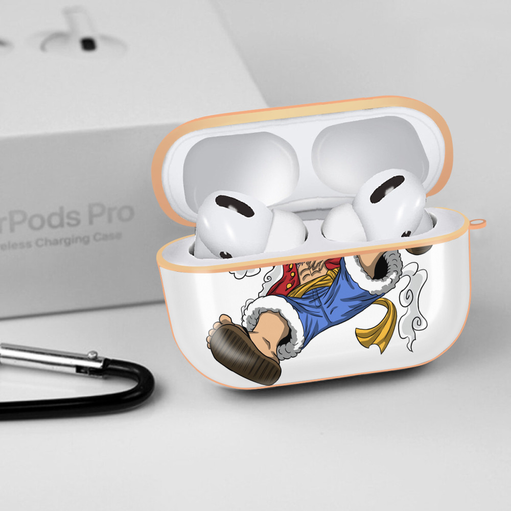 ワンピース モンキー・D・ルフィ ONE PIECE Monkey D. Luffy 【AirPods Pro用】ハードシェル保護ケース｜耐衝撃・防指紋・カラビナ付き商品仕様