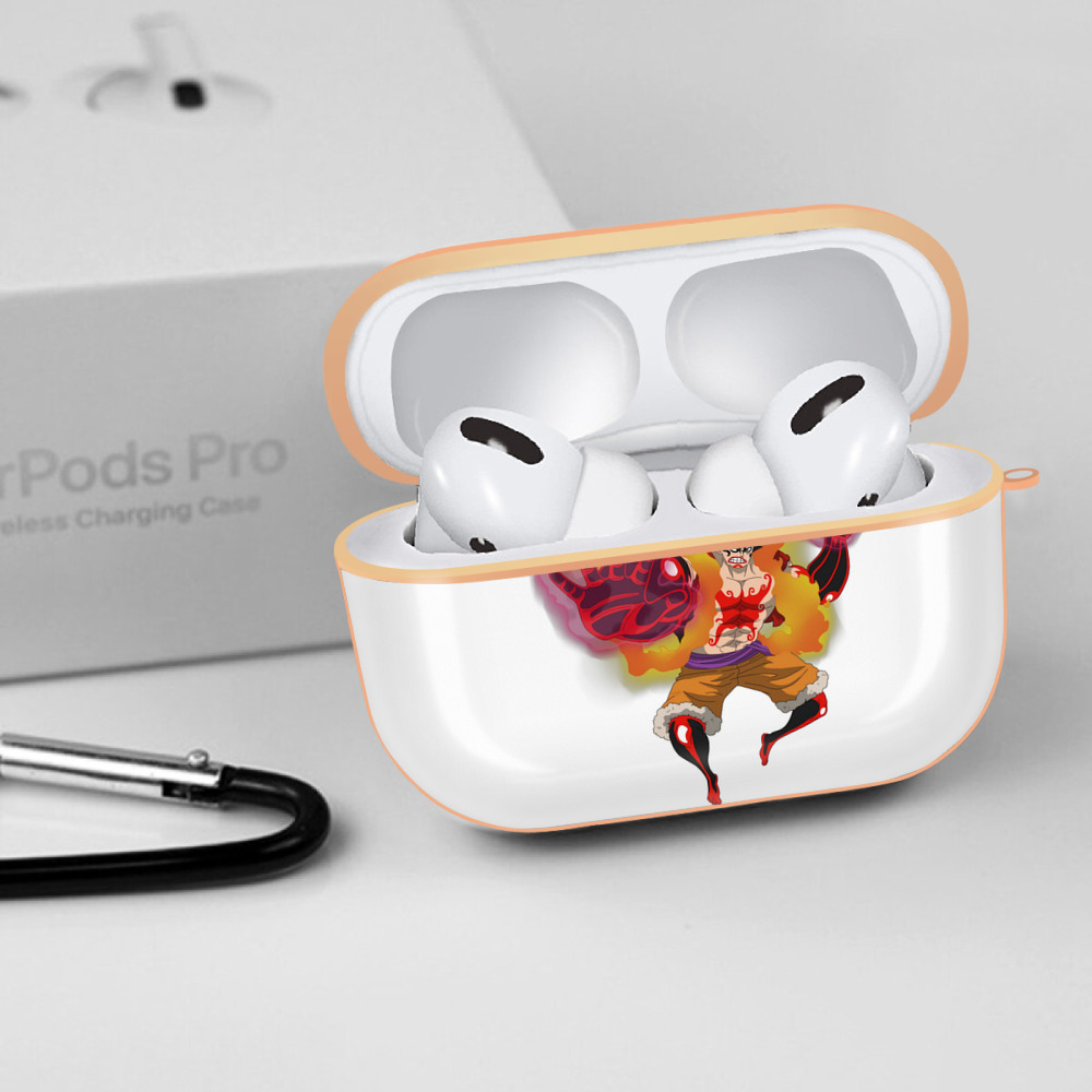 ワンピース モンキー・D・ルフィ ONE PIECE Monkey D. Luffy 【AirPods Pro用】ハードシェル保護ケース｜耐衝撃・防指紋・カラビナ付き商品仕様