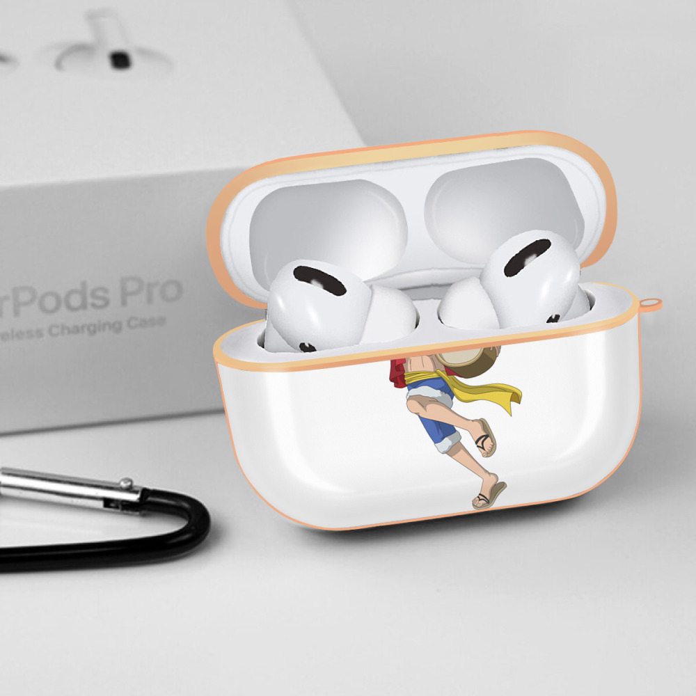 ワンピース モンキー・D・ルフィ ONE PIECE Monkey D. Luffy 【AirPods Pro用】ハードシェル保護ケース｜耐衝撃・防指紋・カラビナ付き商品仕様