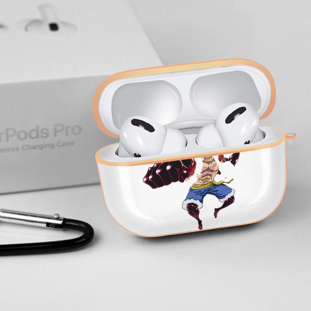 ワンピース モンキー・D・ルフィ ONE PIECE Monkey D. Luffy 【AirPods Pro用】ハードシェル保護ケース｜耐衝撃・防指紋・カラビナ付き商品仕様