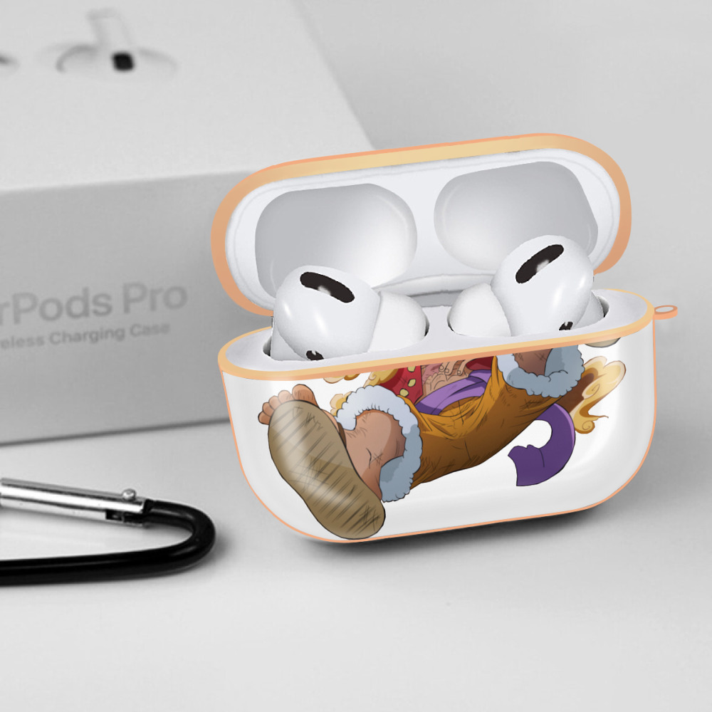 ワンピース モンキー・D・ルフィ ONE PIECE Monkey D. Luffy 【AirPods Pro用】ハードシェル保護ケース｜耐衝撃・防指紋・カラビナ付き商品仕様
