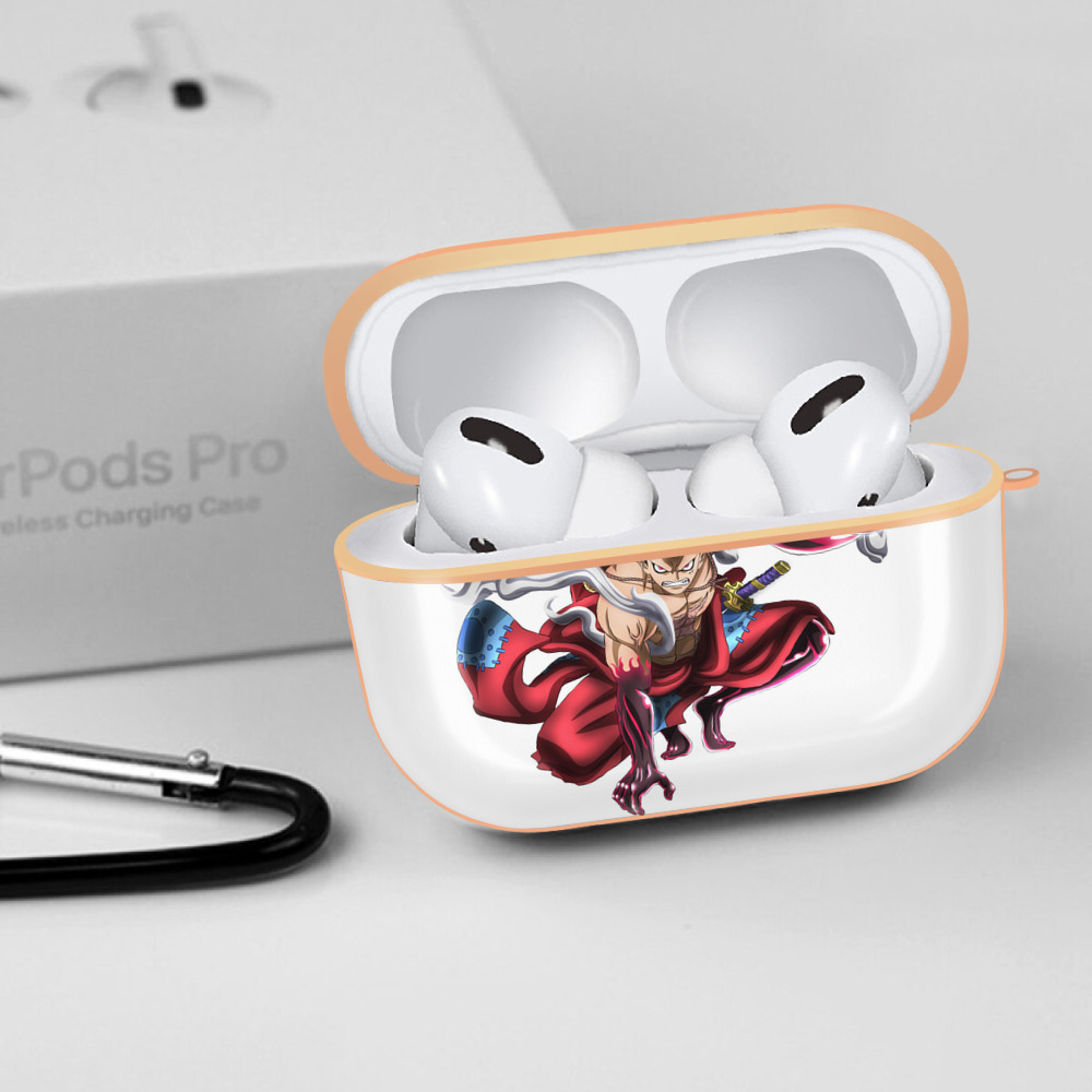 ワンピース モンキー・D・ルフィ ONE PIECE Monkey D. Luffy 【AirPods Pro用】ハードシェル保護ケース｜耐衝撃・防指紋・カラビナ付き商品仕様