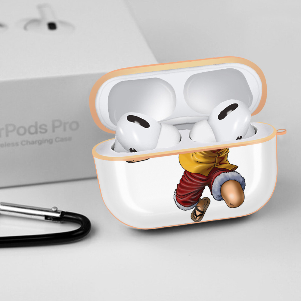 ワンピース モンキー・D・ルフィ ONE PIECE Monkey D. Luffy 【AirPods Pro用】ハードシェル保護ケース｜耐衝撃・防指紋・カラビナ付き商品仕様