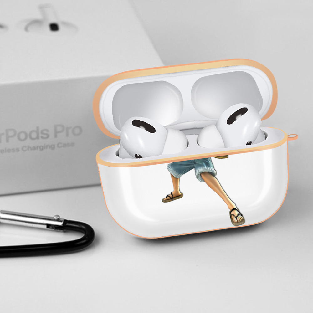 ワンピース モンキー・D・ルフィ ONE PIECE Monkey D. Luffy 【AirPods Pro用】ハードシェル保護ケース｜耐衝撃・防指紋・カラビナ付き商品仕様