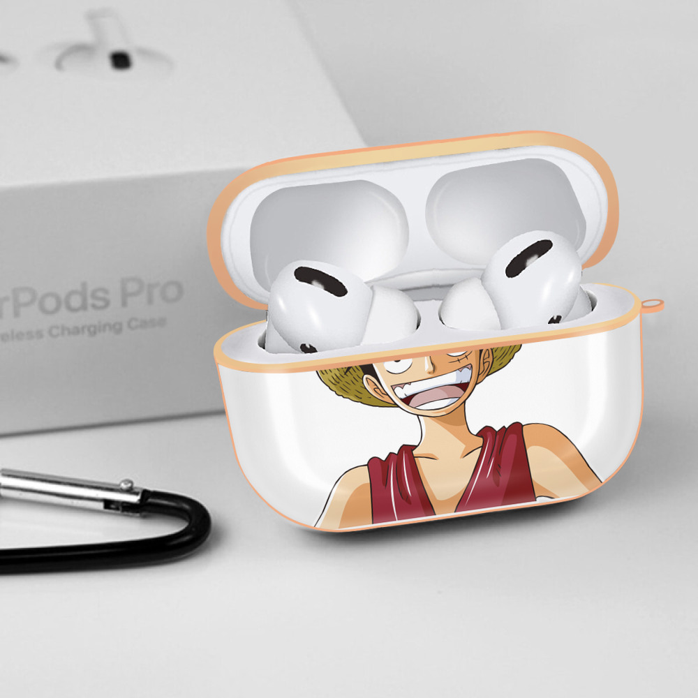 ワンピース モンキー・D・ルフィ ONE PIECE Monkey D. Luffy 【AirPods Pro用】ハードシェル保護ケース｜耐衝撃・防指紋・カラビナ付き商品仕様