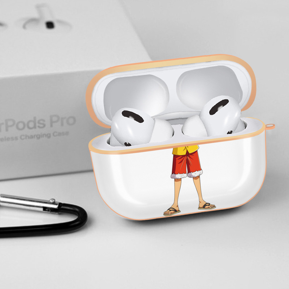 ワンピース モンキー・D・ルフィ ONE PIECE Monkey D. Luffy 【AirPods Pro用】ハードシェル保護ケース｜耐衝撃・防指紋・カラビナ付き商品仕様