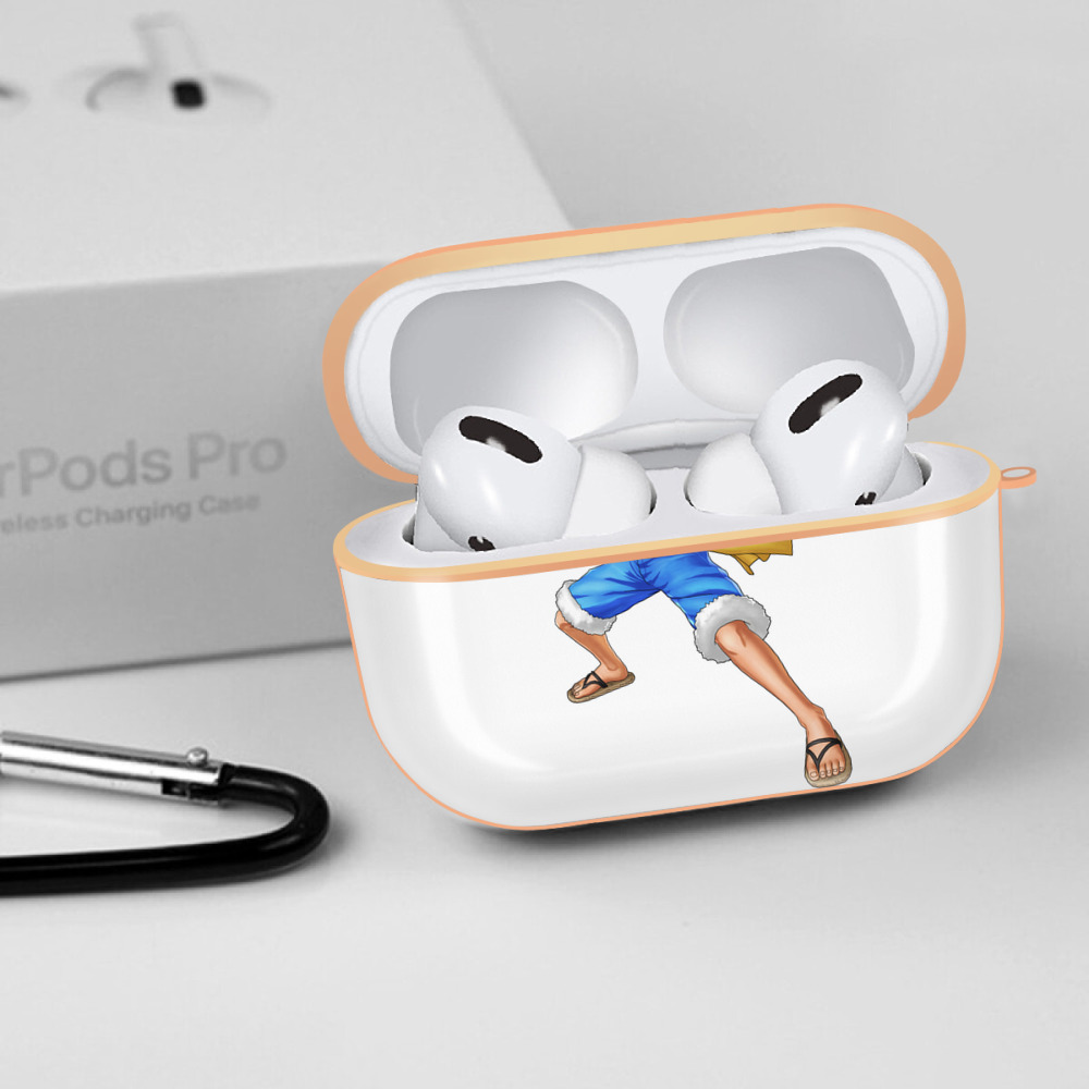 ワンピース モンキー・D・ルフィ ONE PIECE Monkey D. Luffy 【AirPods Pro用】ハードシェル保護ケース｜耐衝撃・防指紋・カラビナ付き商品仕様