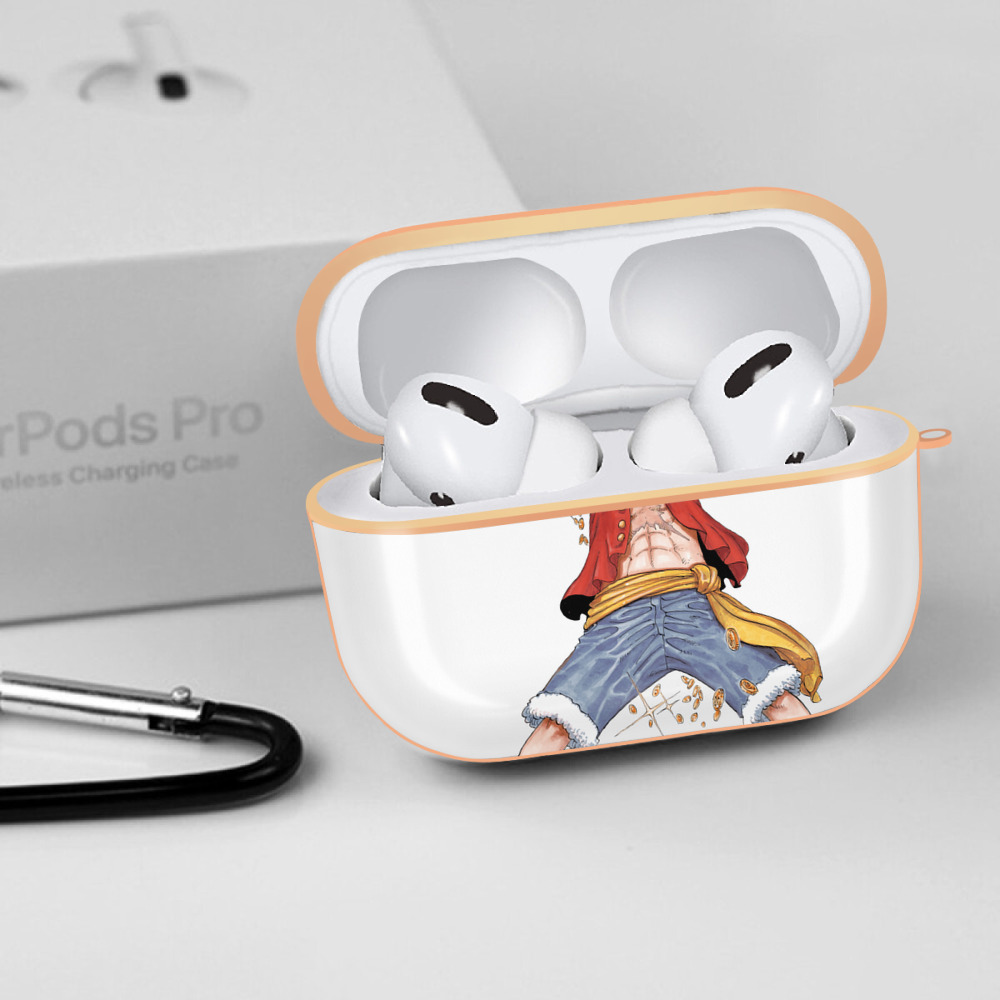 ワンピース モンキー・D・ルフィ ONE PIECE Monkey D. Luffy 【AirPods Pro用】ハードシェル保護ケース｜耐衝撃・防指紋・カラビナ付き商品仕様