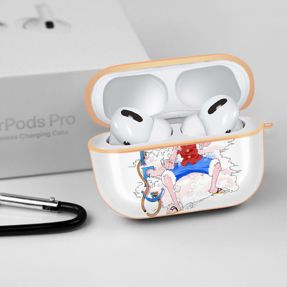 ワンピース モンキー・D・ルフィ ONE PIECE Monkey D. Luffy 【AirPods Pro用】ハードシェル保護ケース｜耐衝撃・防指紋・カラビナ付き商品仕様