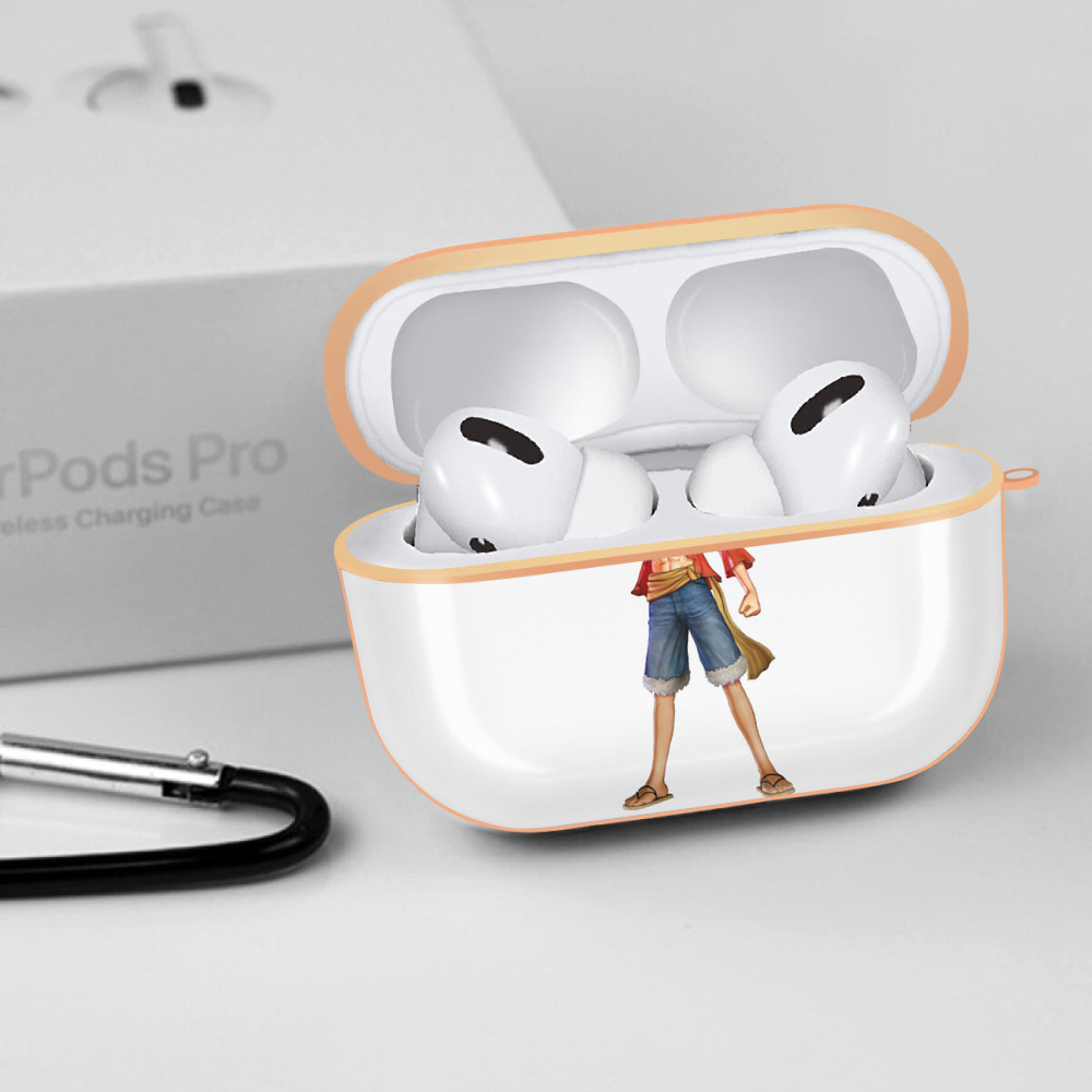 ワンピース モンキー・D・ルフィ ONE PIECE Monkey D. Luffy 【AirPods Pro用】ハードシェル保護ケース｜耐衝撃・防指紋・カラビナ付き商品仕様