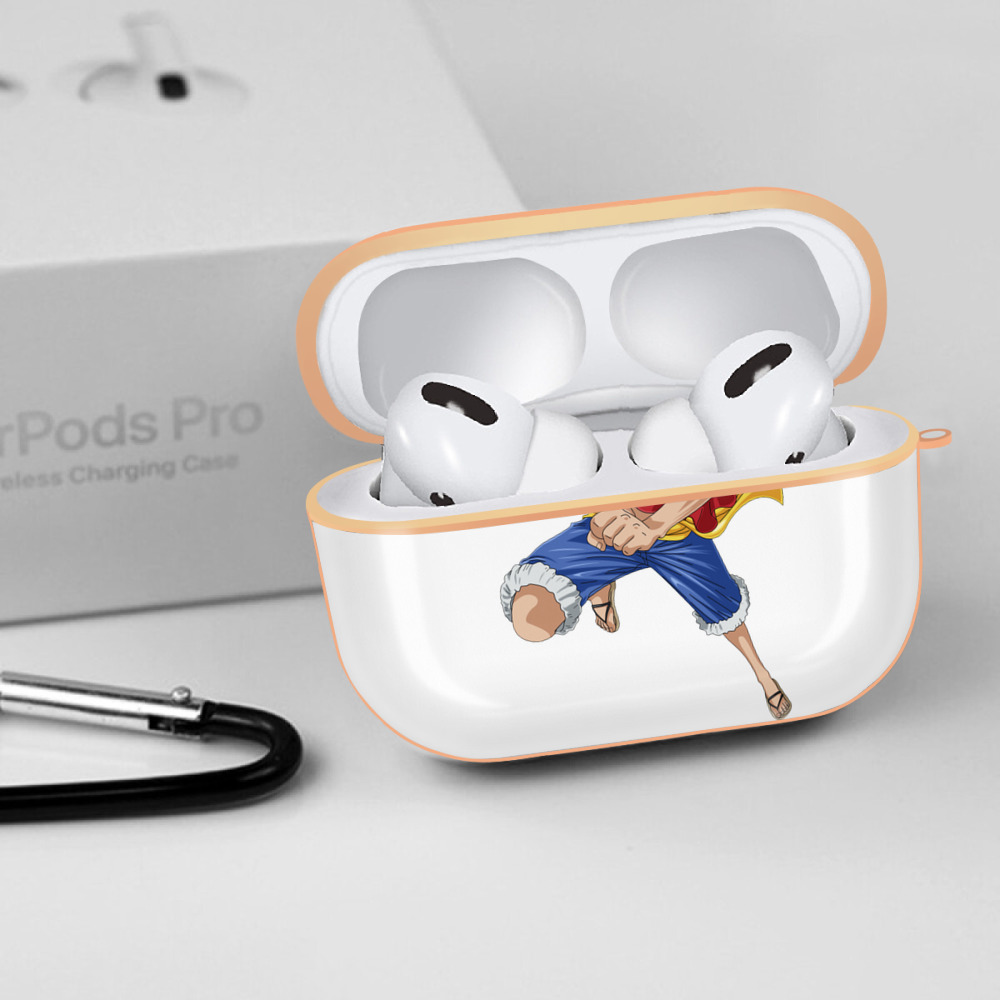 ワンピース モンキー・D・ルフィ ONE PIECE Monkey D. Luffy 【AirPods Pro用】ハードシェル保護ケース｜耐衝撃・防指紋・カラビナ付き商品仕様