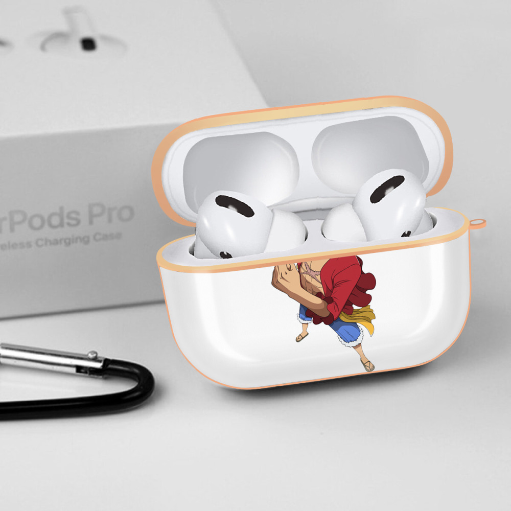 ワンピース モンキー・D・ルフィ ONE PIECE Monkey D. Luffy 【AirPods Pro用】ハードシェル保護ケース｜耐衝撃・防指紋・カラビナ付き商品仕様