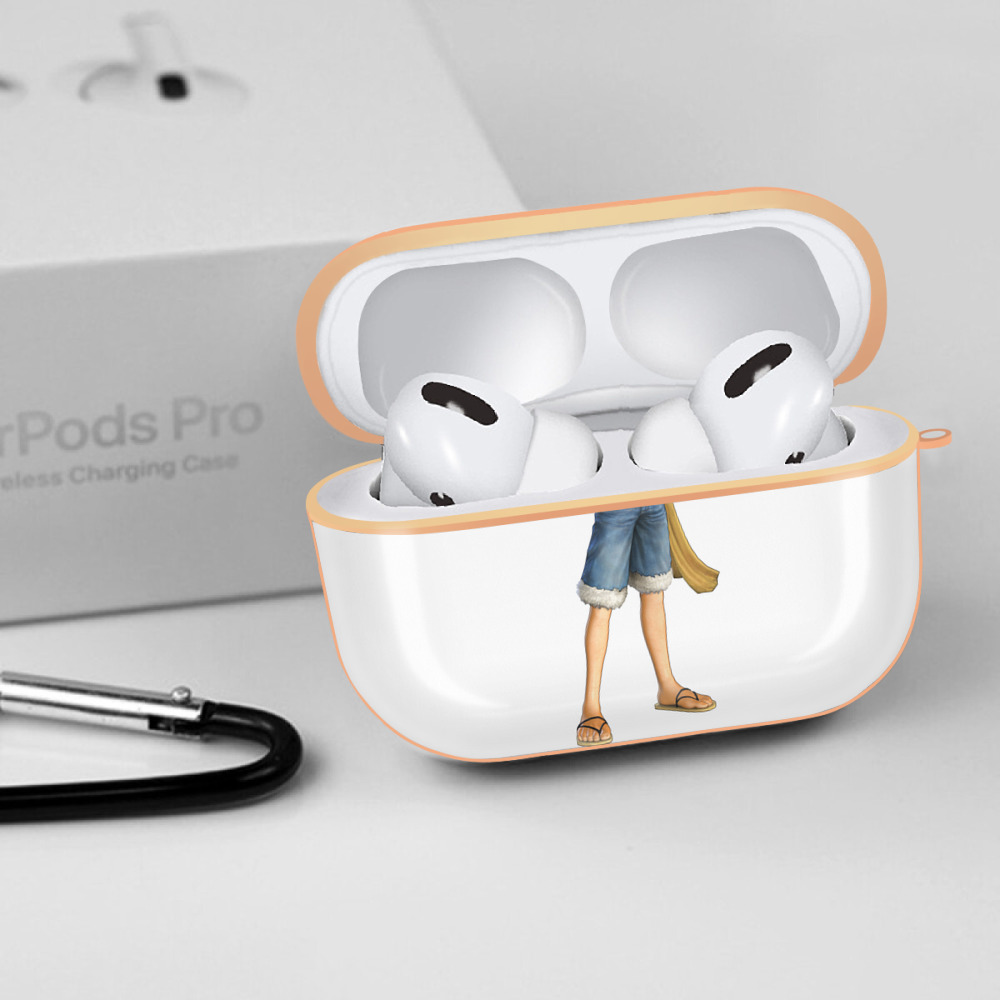 ワンピース モンキー・D・ルフィ ONE PIECE Monkey D. Luffy 【AirPods Pro用】ハードシェル保護ケース｜耐衝撃・防指紋・カラビナ付き商品仕様