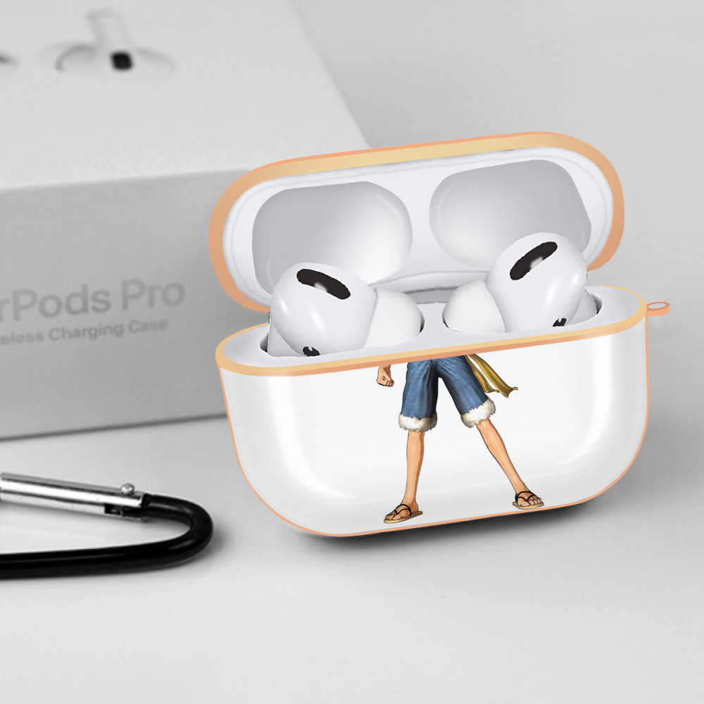 ワンピース モンキー・D・ルフィ ONE PIECE Monkey D. Luffy 【AirPods Pro用】ハードシェル保護ケース｜耐衝撃・防指紋・カラビナ付き商品仕様