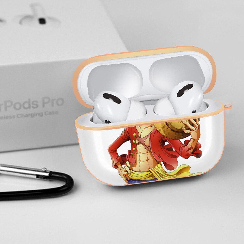 ワンピース モンキー・D・ルフィ ONE PIECE Monkey D. Luffy 【AirPods Pro用】ハードシェル保護ケース｜耐衝撃・防指紋・カラビナ付き商品仕様