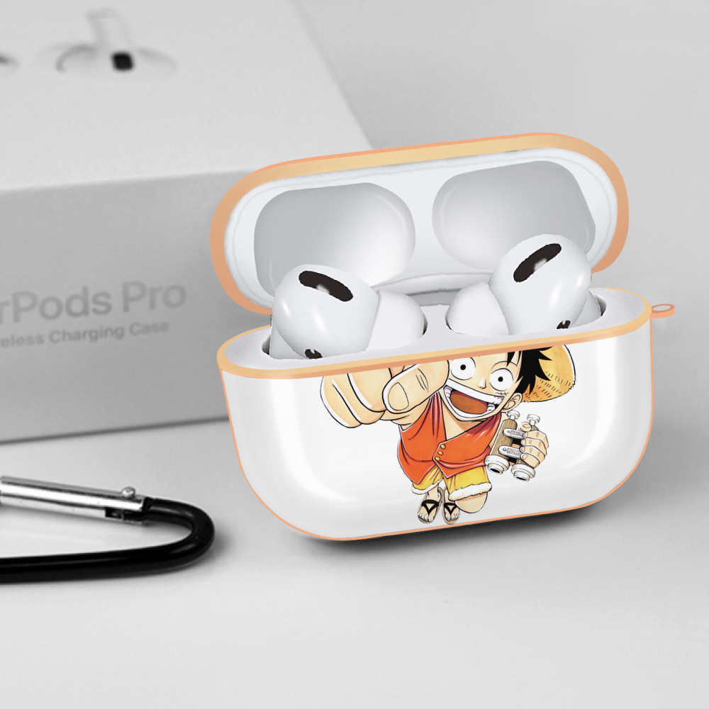 ワンピース モンキー・D・ルフィ ONE PIECE Monkey D. Luffy 【AirPods Pro用】ハードシェル保護ケース｜耐衝撃・防指紋・カラビナ付き商品仕様