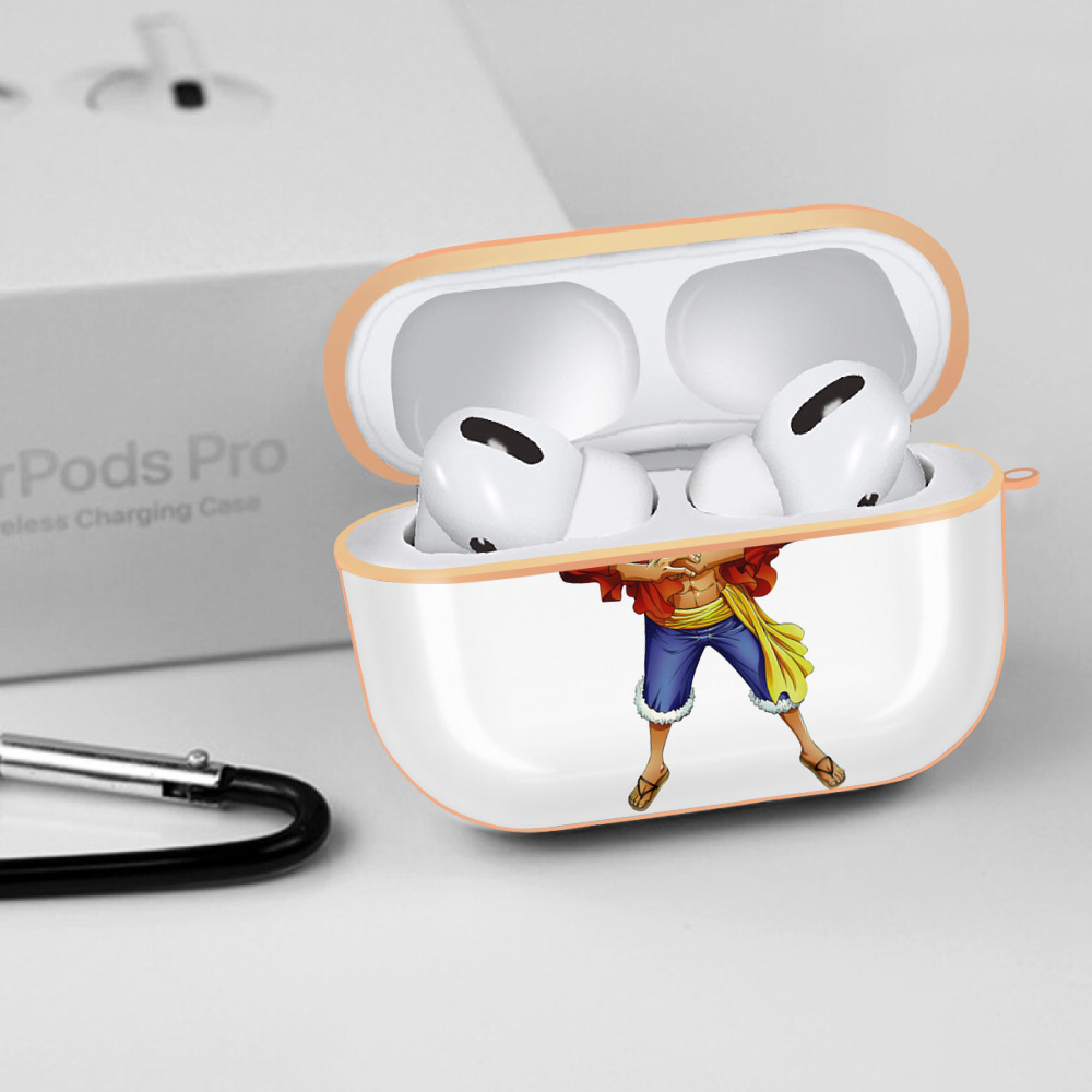 ワンピース モンキー・D・ルフィ ONE PIECE Monkey D. Luffy 【AirPods Pro用】ハードシェル保護ケース｜耐衝撃・防指紋・カラビナ付き商品仕様