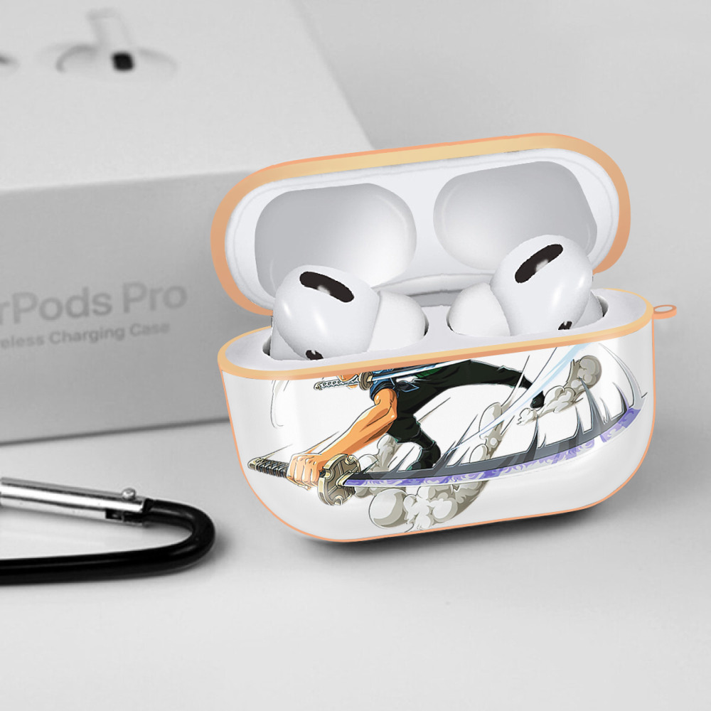 ワンピース ロロノア・ゾロ ONE PIECE Roronoa Zoro 【AirPods Pro用】ハードシェル保護ケース｜耐衝撃・防指紋・カラビナ付き商品仕様