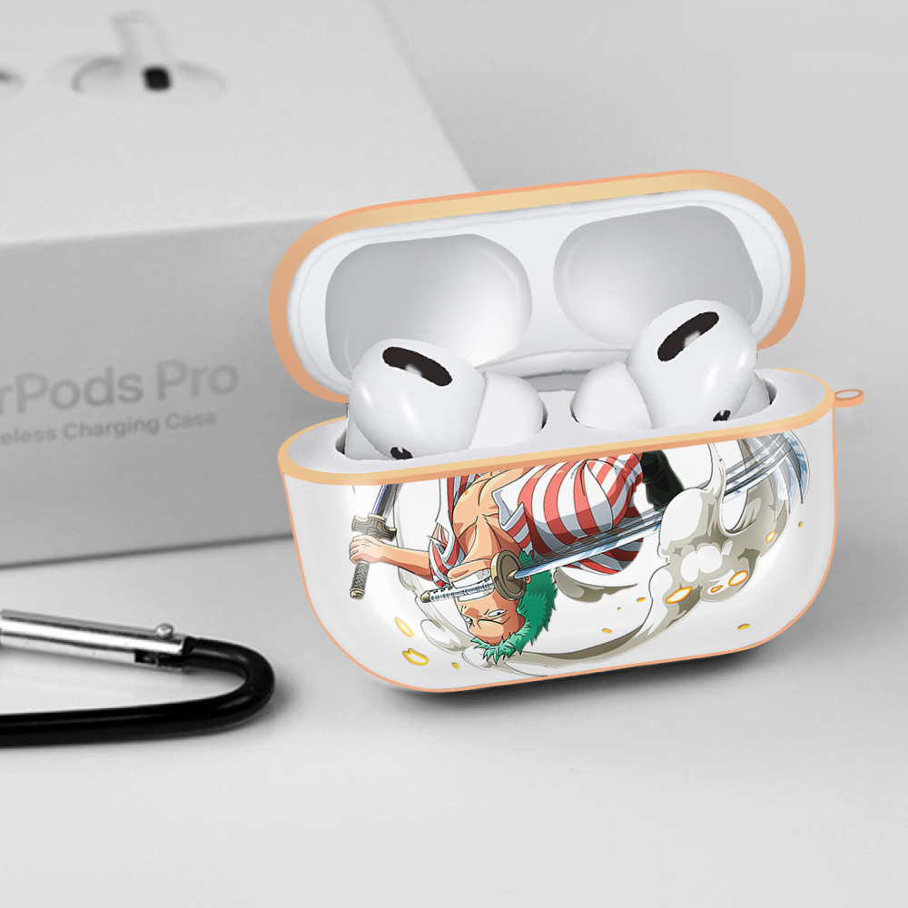 ワンピース ロロノア・ゾロ ONE PIECE Roronoa Zoro 【AirPods Pro用】ハードシェル保護ケース｜耐衝撃・防指紋・カラビナ付き商品仕様