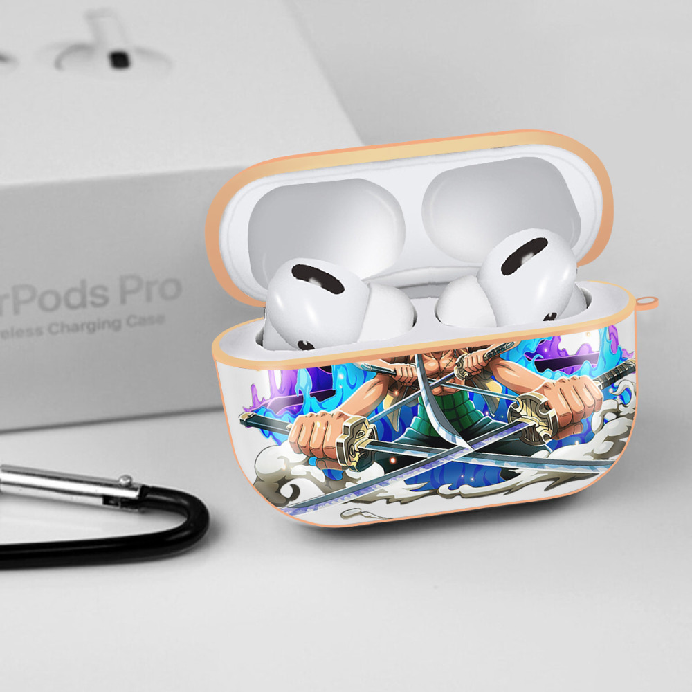 ワンピース ロロノア・ゾロ ONE PIECE Roronoa Zoro 【AirPods Pro用】ハードシェル保護ケース｜耐衝撃・防指紋・カラビナ付き商品仕様