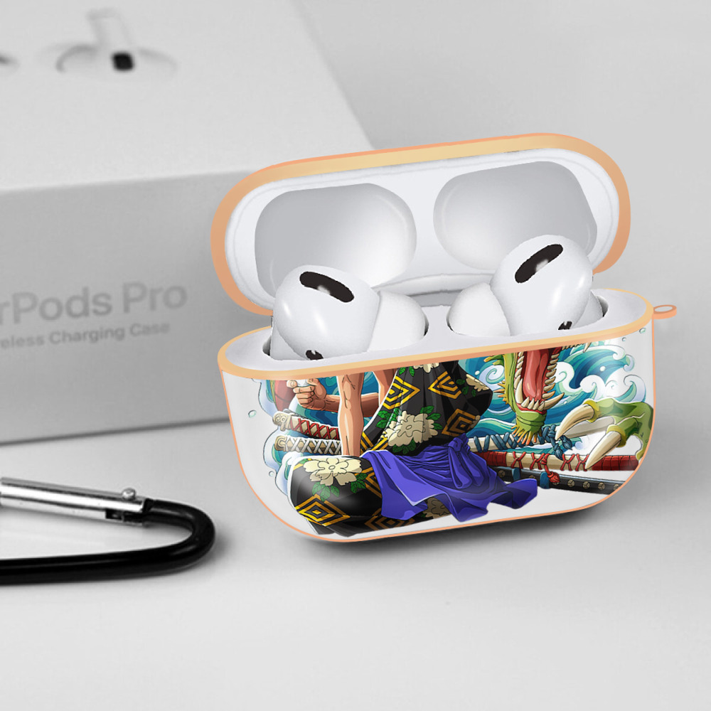 ワンピース ロロノア・ゾロ ONE PIECE Roronoa Zoro 【AirPods Pro用】ハードシェル保護ケース｜耐衝撃・防指紋・カラビナ付き商品仕様