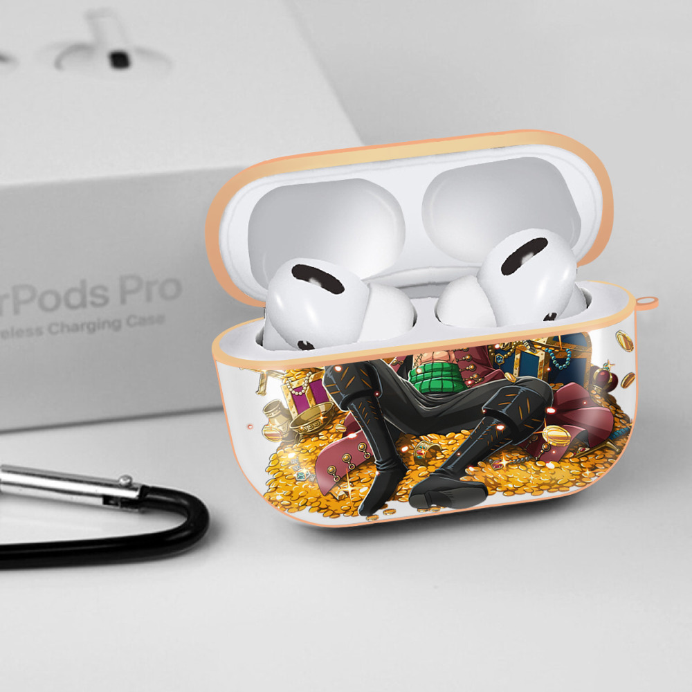 ワンピース ロロノア・ゾロ ONE PIECE Roronoa Zoro 【AirPods Pro用】ハードシェル保護ケース｜耐衝撃・防指紋・カラビナ付き商品仕様