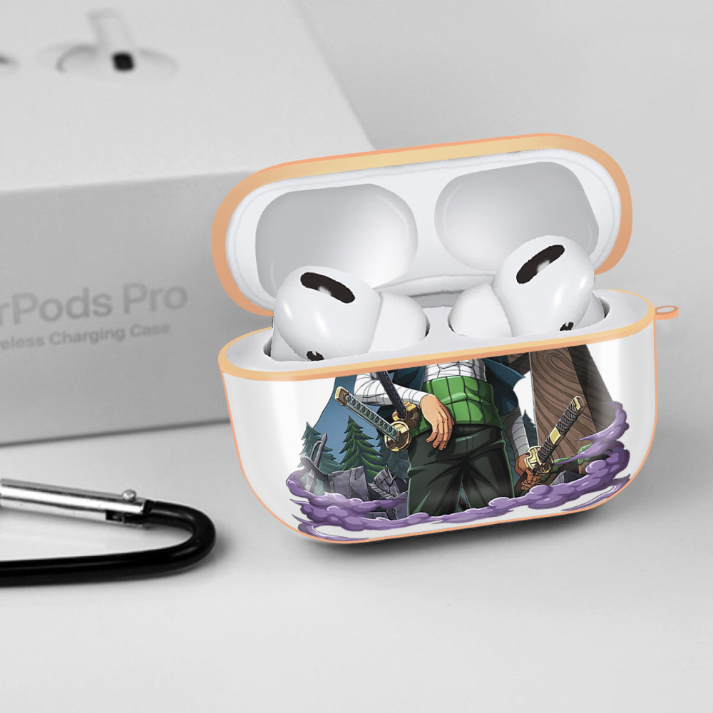 ワンピース ロロノア・ゾロ ONE PIECE Roronoa Zoro 【AirPods Pro用】ハードシェル保護ケース｜耐衝撃・防指紋・カラビナ付き商品仕様