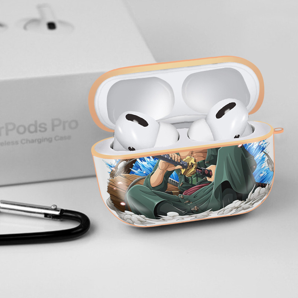 ワンピース ロロノア・ゾロ ONE PIECE Roronoa Zoro 【AirPods Pro用】ハードシェル保護ケース｜耐衝撃・防指紋・カラビナ付き商品仕様