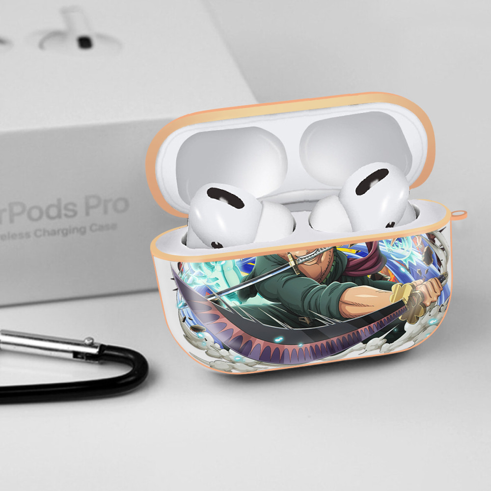 ワンピース ロロノア・ゾロ ONE PIECE Roronoa Zoro 【AirPods Pro用】ハードシェル保護ケース｜耐衝撃・防指紋・カラビナ付き商品仕様
