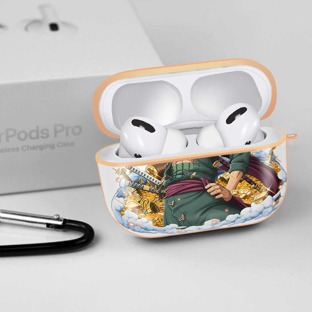 ワンピース ロロノア・ゾロ ONE PIECE Roronoa Zoro 【AirPods Pro用】ハードシェル保護ケース｜耐衝撃・防指紋・カラビナ付き商品仕様