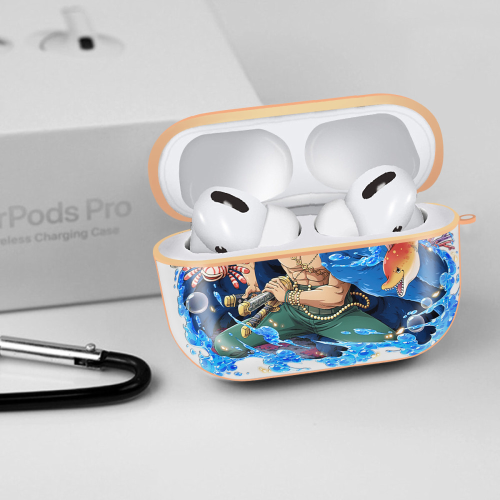 ワンピース ロロノア・ゾロ ONE PIECE Roronoa Zoro 【AirPods Pro用】ハードシェル保護ケース｜耐衝撃・防指紋・カラビナ付き商品仕様