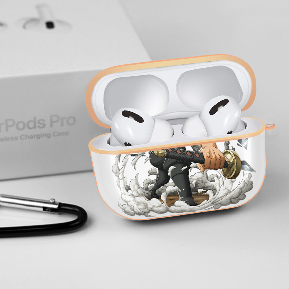 ワンピース ロロノア・ゾロ ONE PIECE Roronoa Zoro 【AirPods Pro用】ハードシェル保護ケース｜耐衝撃・防指紋・カラビナ付き商品仕様