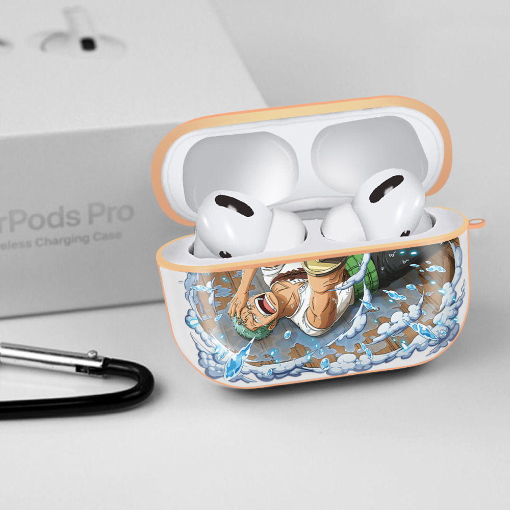 ワンピース ロロノア・ゾロ ONE PIECE Roronoa Zoro 【AirPods Pro用】ハードシェル保護ケース｜耐衝撃・防指紋・カラビナ付き商品仕様