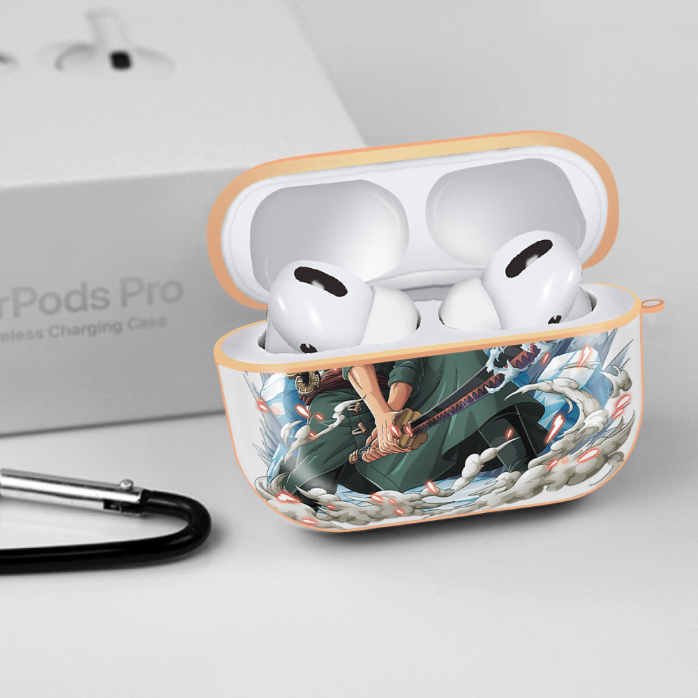 ワンピース ロロノア・ゾロ ONE PIECE Roronoa Zoro 【AirPods Pro用】ハードシェル保護ケース｜耐衝撃・防指紋・カラビナ付き商品仕様