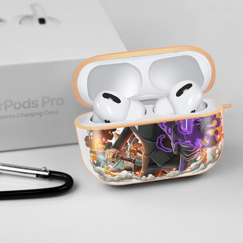 ワンピース ロロノア・ゾロ ONE PIECE Roronoa Zoro 【AirPods Pro用】ハードシェル保護ケース｜耐衝撃・防指紋・カラビナ付き商品仕様