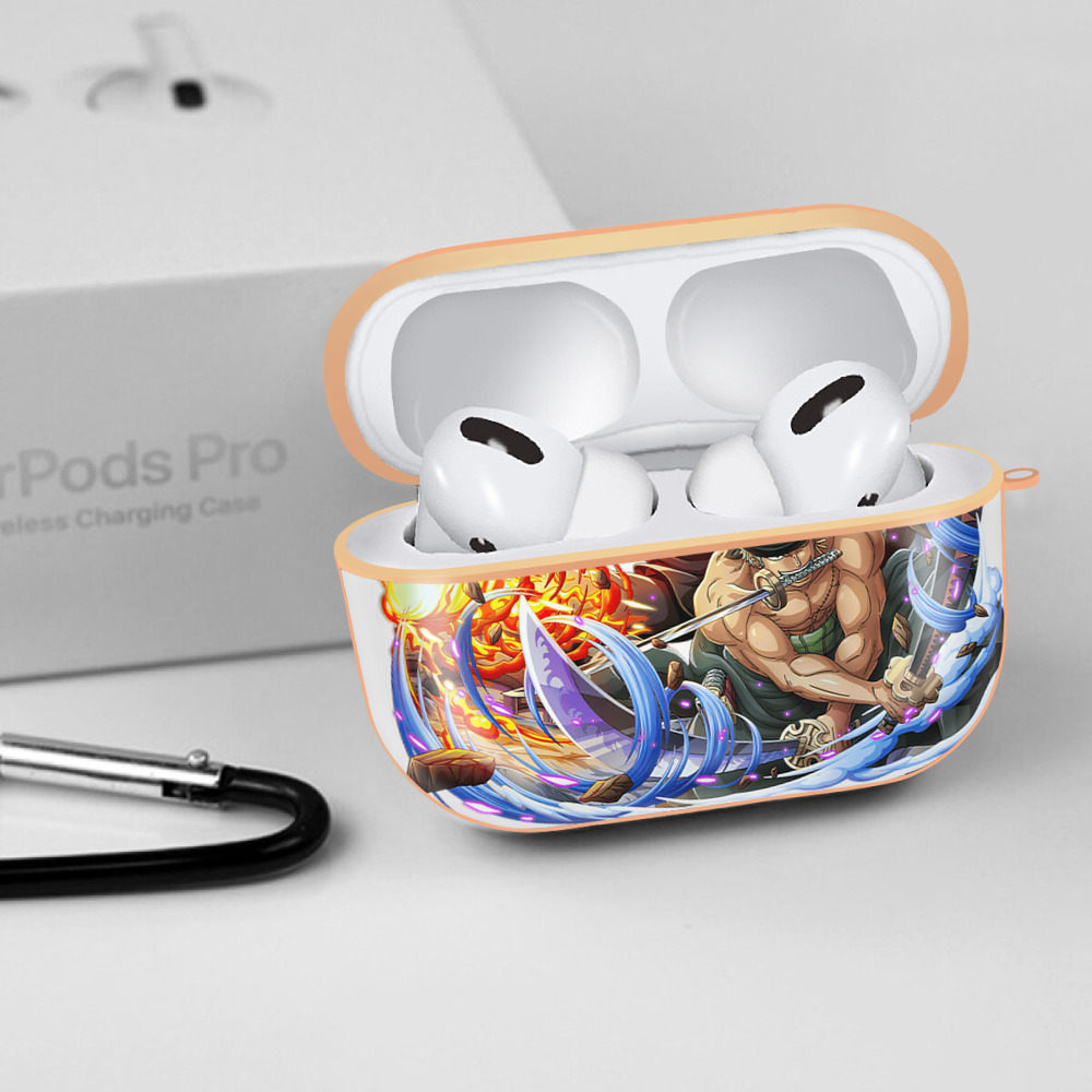 ワンピース ロロノア・ゾロ ONE PIECE Roronoa Zoro 【AirPods Pro用】ハードシェル保護ケース｜耐衝撃・防指紋・カラビナ付き商品仕様