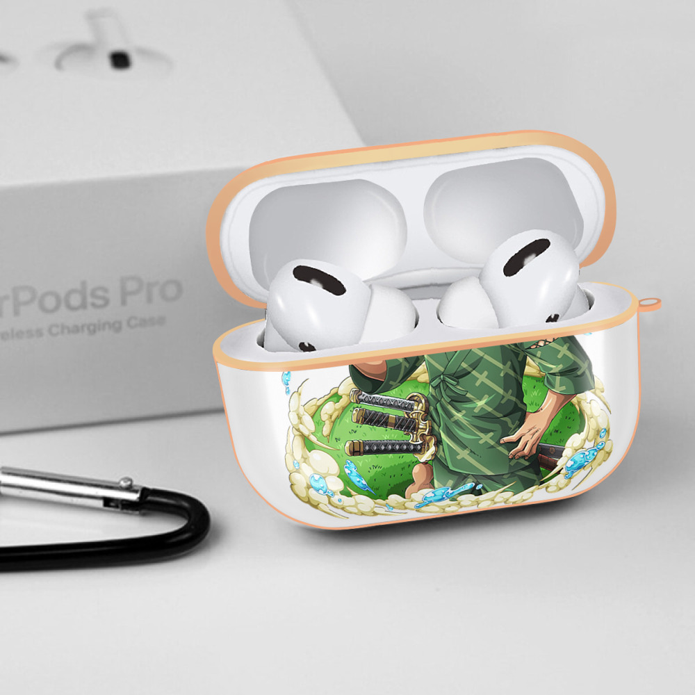 ワンピース ロロノア・ゾロ ONE PIECE Roronoa Zoro 【AirPods Pro用】ハードシェル保護ケース｜耐衝撃・防指紋・カラビナ付き商品仕様