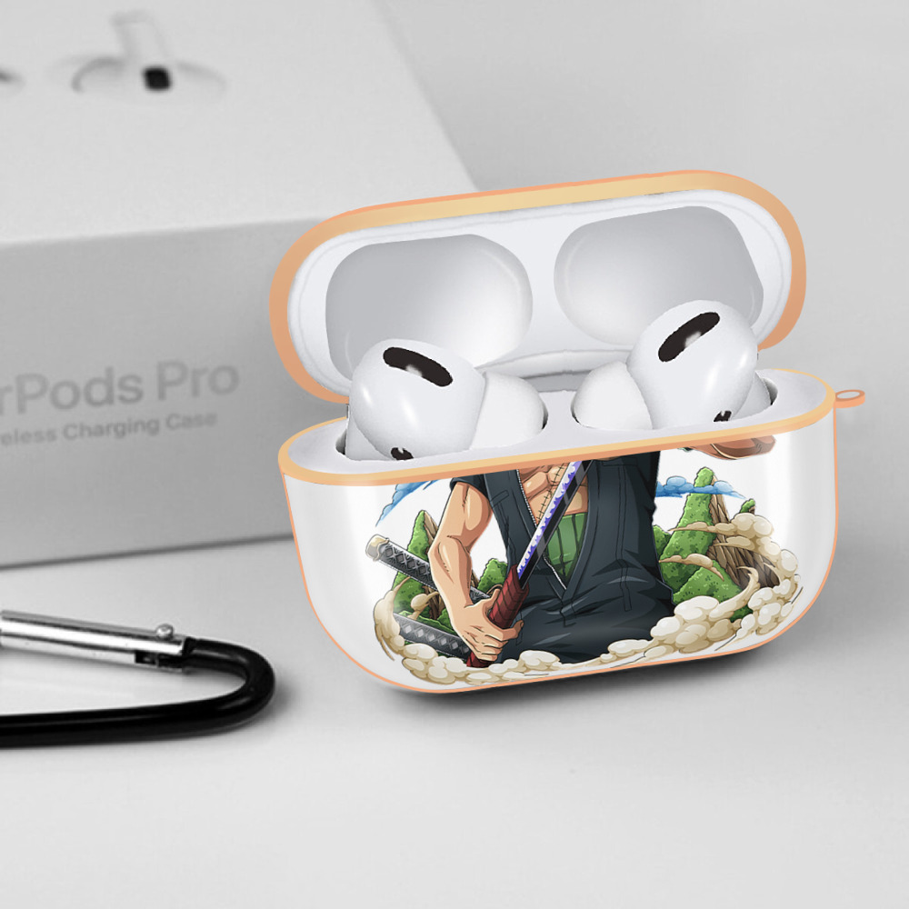 ワンピース ロロノア・ゾロ ONE PIECE Roronoa Zoro 【AirPods Pro用】ハードシェル保護ケース｜耐衝撃・防指紋・カラビナ付き商品仕様